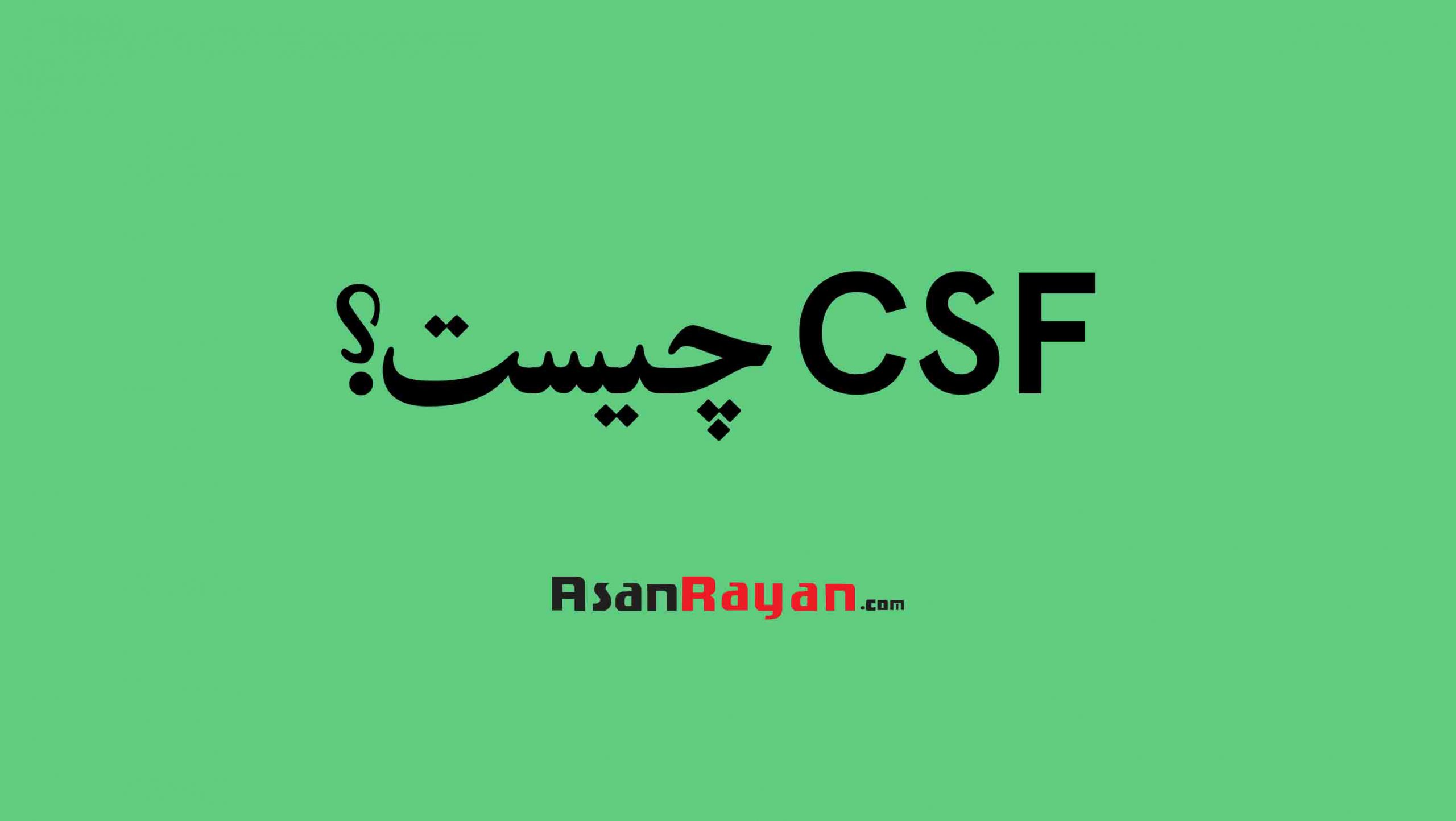 CSF چیست؟