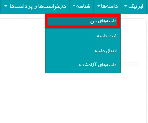 نحوه تنظیم رابط های مجاز برای تمدید دامنه IR توسط آسان رایان