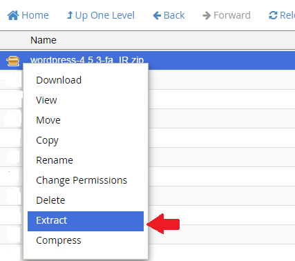 نصب وردپرس روی Cpanel