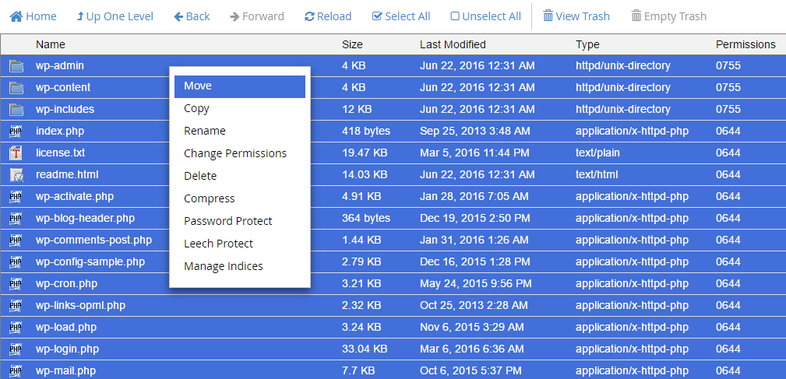 نصب وردپرس روی Cpanel