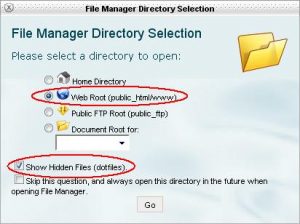 آپلود فایل توسط File Manager در سی پنل