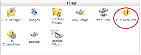 روش ایجاد اکانت FTP در Cpanel